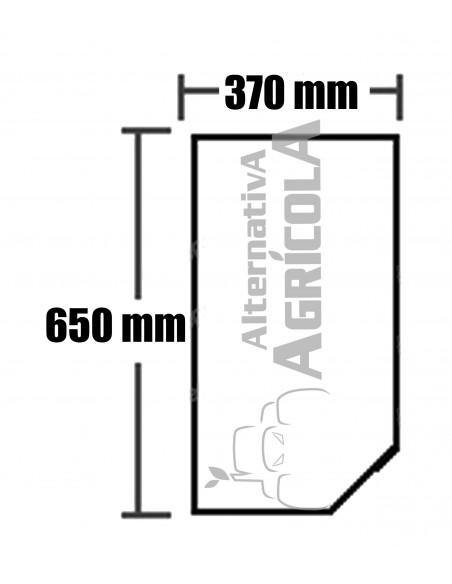 CRISTAL DELANTERO INFERIOR DERECHO - PLANO - TINTADO NEW HOLLAND