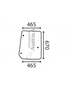 CRISTAL ANGULAR DERECHO - ABOMBADO - TINTADO