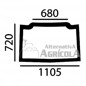 Cristal Parabrisas Delantero New Holland T4000, TND, TNDA, TNS y TNSA