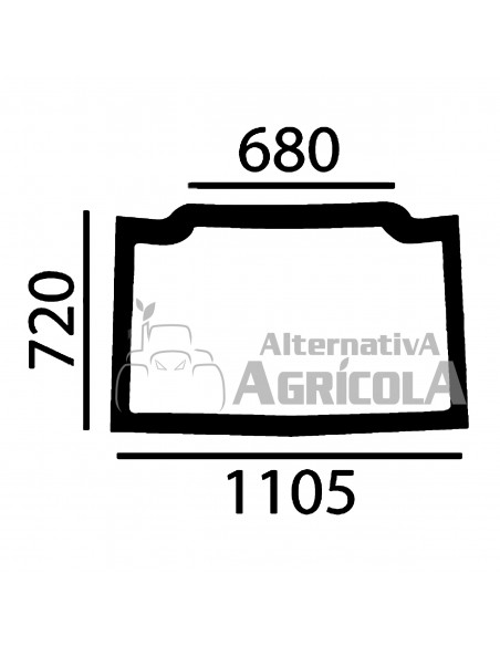 Cristal Parabrisas Delantero New Holland T4000, TND, TNDA, TNS y TNSA