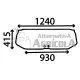 Cristal Parabrisas Trasero Tractores Ford Cabinas Worldwide Q y Q Force