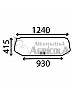 Cristal Parabrisas Trasero Tractores Ford Cabinas Worldwide Q y Q Force