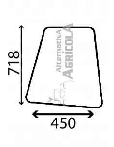 Cristal Lateral Izquierdo Tractores New Holland Fruteros