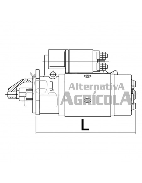 MOTOR DE ARRANQUE CON REDUCTOR 12V - 3,2 KW