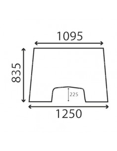 Parabrisas Tractor Massey Ferguson Serie 300