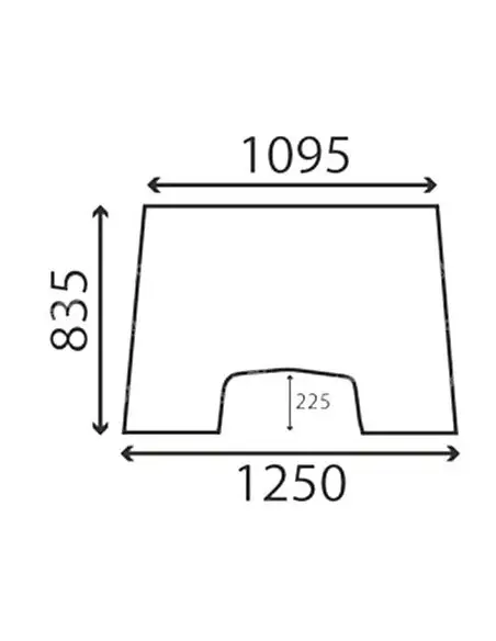 Parabrisas Tractor Massey Ferguson Serie 300