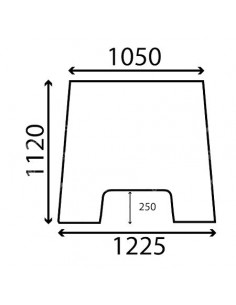 Parabrisas Delantero Tractores Massey Ferguson Series 3000, 3100 y 3600