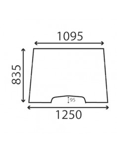 Parabrisas Delantero Tractores Massey Ferguson Serie 300