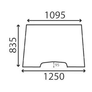 Parabrisas Delantero Tractores Massey Ferguson Serie 300