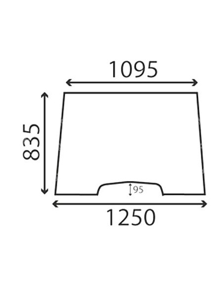 Parabrisas Delantero Tractores Massey Ferguson Serie 300