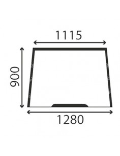 Parabrisas Delantero Tractores Massey Ferguson Series 6100, 6200, 8100 y 8200