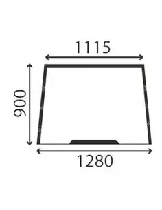 Parabrisas Delantero Tractores Massey Ferguson Series 6100, 6200, 8100 y 8200