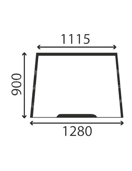 Parabrisas Delantero Tractores Massey Ferguson Series 6100, 6200, 8100 y 8200