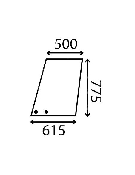 Cristal Superior Izquierdo y Derecho Tractores Massey Ferguson Serie 300