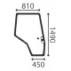 Cristal Puerta Derecha Tractores Massey Ferguson Series 6100, 6200, 6400, 7400, 8100 y 8200