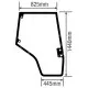 Cristal Puerta Derecha Convexo Tractores Massey Ferguson 5410, 5420, 5425, 5430, 5435, 5440, 5445, 5450 y 5455