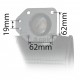 Silencioso de escape Tractores Massey Ferguson  Ø 70 mm - L 400 mm 1694963M5