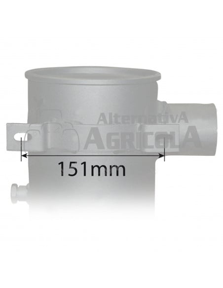 Silencioso de escape Tractores Massey Ferguson  Ø 70 mm - L 400 mm 1694963M5