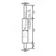 Silencioso escape tractor Massey Ferguson Ø 55,3 mm - L 1358 mm 3772138M1