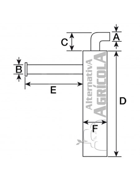 Silencioso Massey Ferguson Ø 40 mm - L 577 mm 969353M1