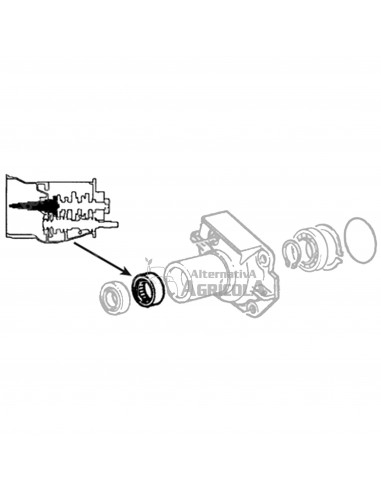 Rodamiento de agujas del eje de entrada TDF 42,10 x 49,50 x 15,90 mm