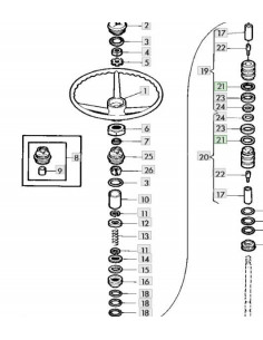 Lámina suplemento columna dirección 0.010"