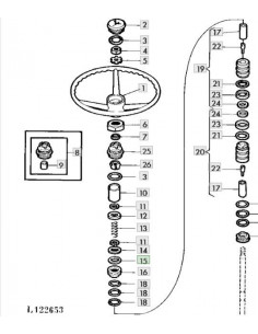 Lámina suplemento columna dirección 0.010"
