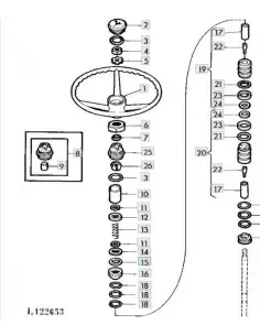 Lámina suplemento columna dirección 0.010"