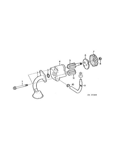 Piñón bomba aceite motor