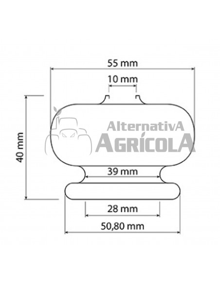 Guardapolvos varilla de freno en seco Massey Ferguson, Landini y Deutz