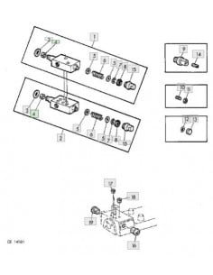 Goma retén válvula distribuidor