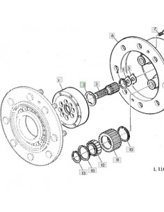 Arandela semipalier cubo reductor delantero