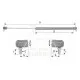 Amortiguador de Gas para Ventanas y Puertas de Deutz, Fiat, Ford, Hurlimann, Lamborghini, New Holland y Same 590mm x 200N