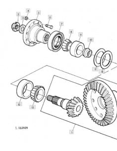 Retén eje grupo cónico delantero
