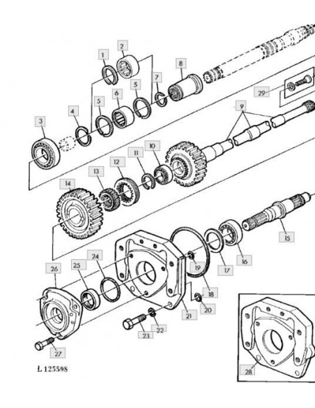 Retén eje toma de fuerza