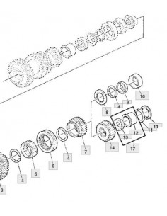 Arandela grupo trasero 62,5 x 72,5 x1,00