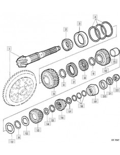 Lámina suplemento 0.10mm grupo cónico