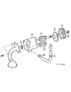 Piñón con ejej bomba aceite motor
