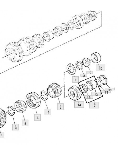 Arandela grupo trasero 62,5 x 72,5 x1,00