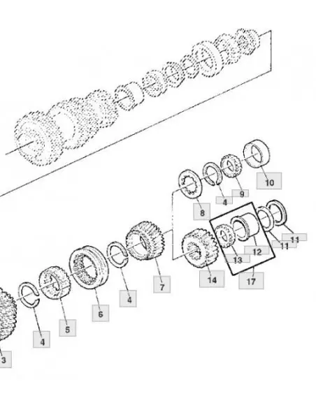 Arandela grupo trasero 62,5 x 72,5 x1,00