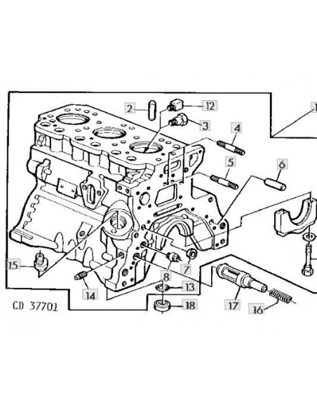 Goma tórica parte delantera bloque