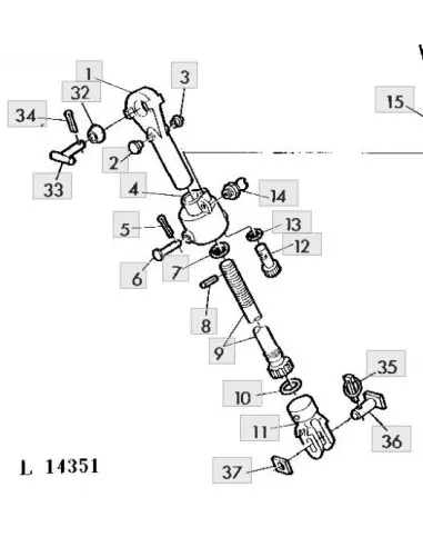 Goma torica tensor vertical
