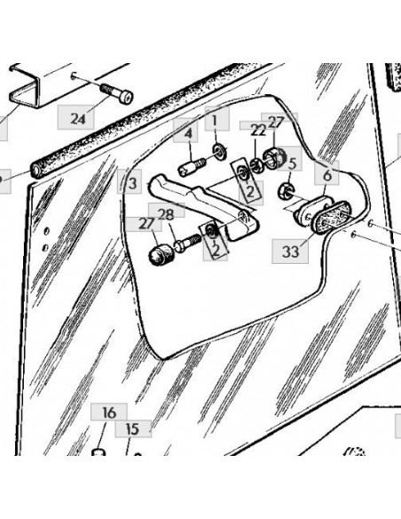 Mango pestillo cierre ventana