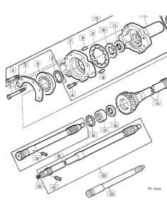 Rodamiento de bolas carcasa bomba transmisión