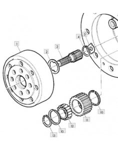 Arandela centraje semipalier cubo reductor
