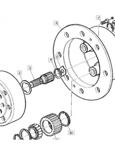 Arandela tope cubo reductor 2.2mm