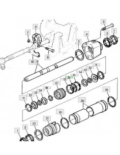 Goma tórica cilindro dirección doble tracción