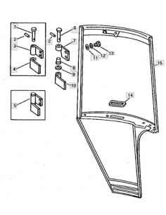Bulón bisagra puerta cabina SG2