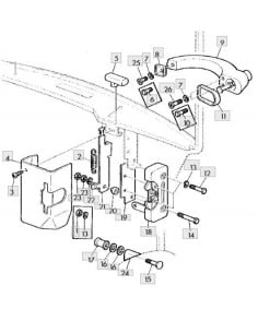 Espaciador cerradura puerta