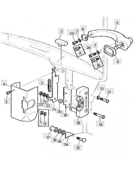 Espaciador cerradura puerta